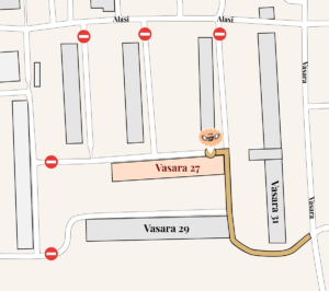 Asukoha joonis - Tule Vasara tänavast ning kuldne tee viib sind Kringli Inglini.